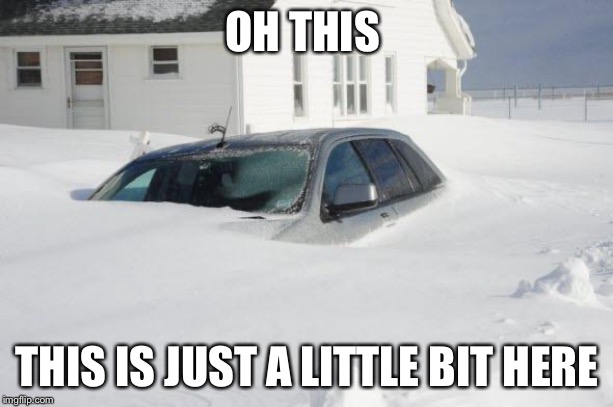 Snow storm Large | OH THIS; THIS IS JUST A LITTLE BIT HERE | image tagged in snow storm large | made w/ Imgflip meme maker