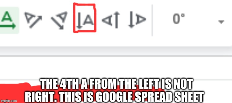 Just. Why | THE 4TH A FROM THE LEFT IS NOT RIGHT. THIS IS GOOGLE SPREAD SHEET | image tagged in why | made w/ Imgflip meme maker