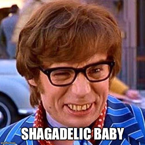 Austin Powers Wink | SHAGADELIC BABY | image tagged in austin powers wink | made w/ Imgflip meme maker