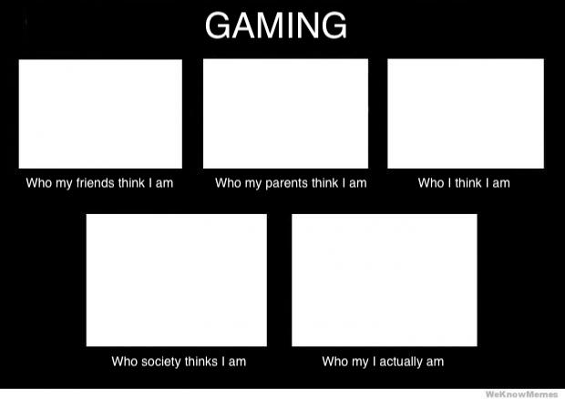 Who I Am Gaming Blank Meme Template