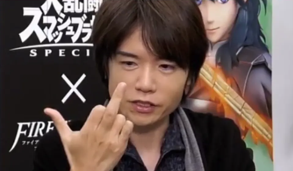Sakurai Gives You the Middle Finger Blank Meme Template
