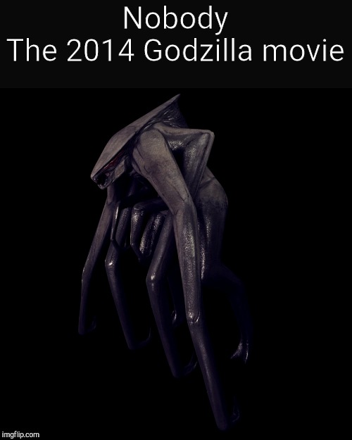 Femuto | Nobody
The 2014 Godzilla movie | image tagged in femuto | made w/ Imgflip meme maker