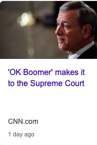 OK BOOMER MAKES IT TO THE SUPREME COURT Blank Meme Template