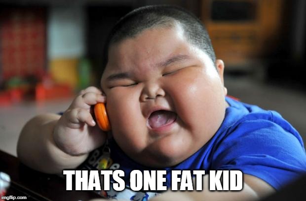 Fat Asian Kid | THATS ONE FAT KID | image tagged in fat asian kid | made w/ Imgflip meme maker