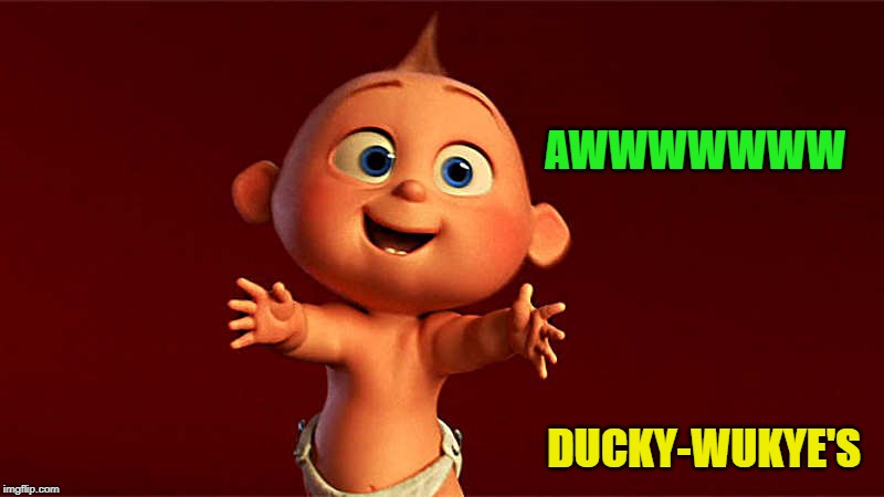 baby hug | AWWWWWWW DUCKY-WUKYE'S | image tagged in baby hug | made w/ Imgflip meme maker