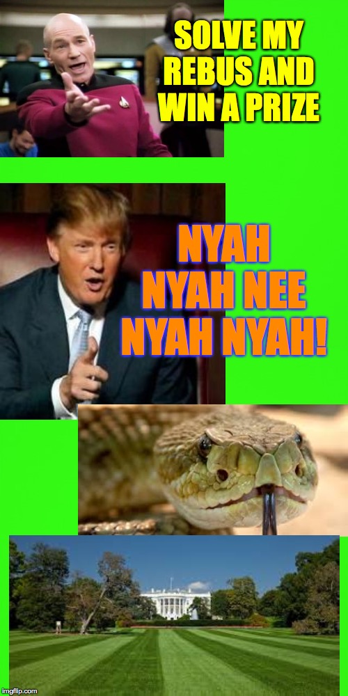 My prediction of the Monkey Trial outcome  ( : | SOLVE MY REBUS AND WIN A PRIZE; NYAH NYAH NEE NYAH NYAH! | image tagged in memes,trump impeachment,rebus,monkey trial,challenge,you can do it | made w/ Imgflip meme maker