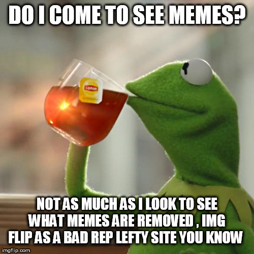 But That's None Of My Business Meme | DO I COME TO SEE MEMES? NOT AS MUCH AS I LOOK TO SEE WHAT MEMES ARE REMOVED , IMG FLIP AS A BAD REP LEFTY SITE YOU KNOW | image tagged in memes,but thats none of my business,kermit the frog | made w/ Imgflip meme maker