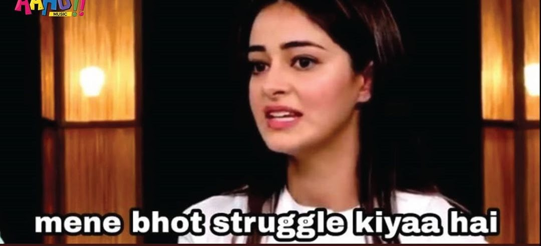 High Quality ananya pandey Blank Meme Template