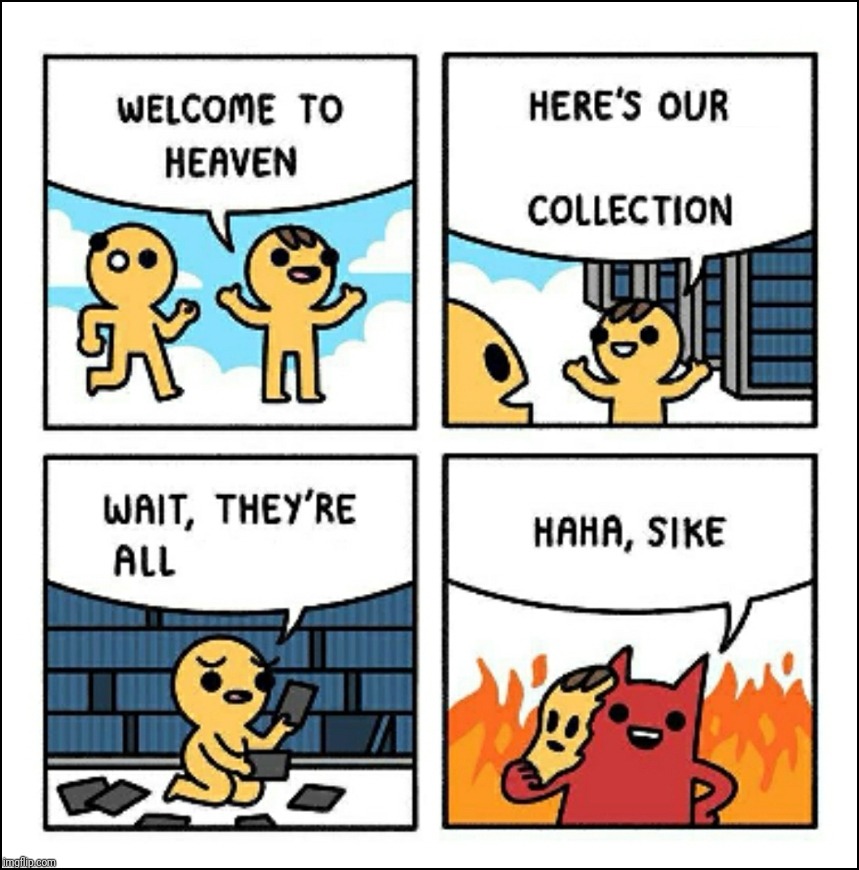 Welcome to heaven Blank Meme Template