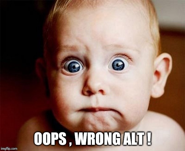 oops | OOPS , WRONG ALT ! | image tagged in oops | made w/ Imgflip meme maker