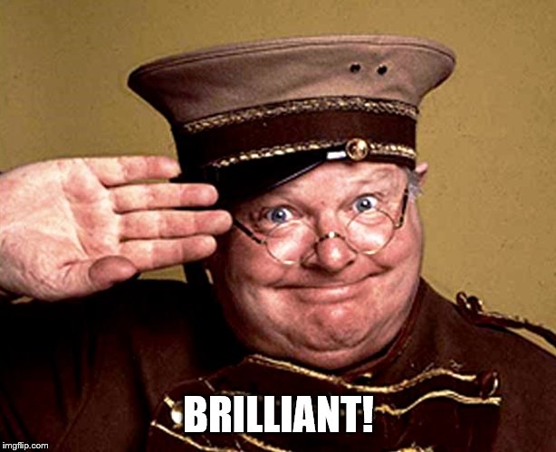 Benny Hill - thur yeth thur | BRILLIANT! | image tagged in benny hill - thur yeth thur | made w/ Imgflip meme maker