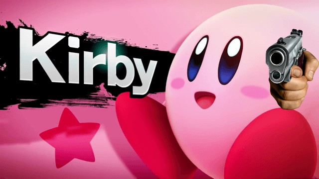 High Quality Gun Kirby Blank Meme Template