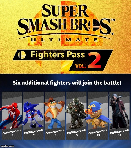 New template! | image tagged in fighters pass vol 2,super smash bros,dlc | made w/ Imgflip meme maker