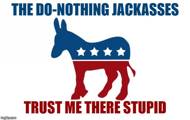 THE DO-NOTHING JACKASSES TRUST ME THERE STUPID | made w/ Imgflip meme maker