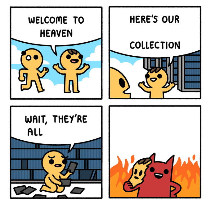 High Quality Welcome to Heaven Blank Meme Template