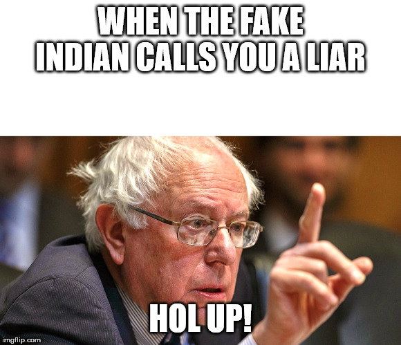 This is the best the DEMs have to offer America, LMAO!!! | WHEN THE FAKE INDIAN CALLS YOU A LIAR; HOL UP! | image tagged in blank white template,bernie sanders,elizabeth warren,democrats,trump 2020 | made w/ Imgflip meme maker