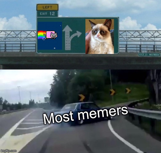 Choose your cat | Most memers | image tagged in memes,left exit 12 off ramp | made w/ Imgflip meme maker