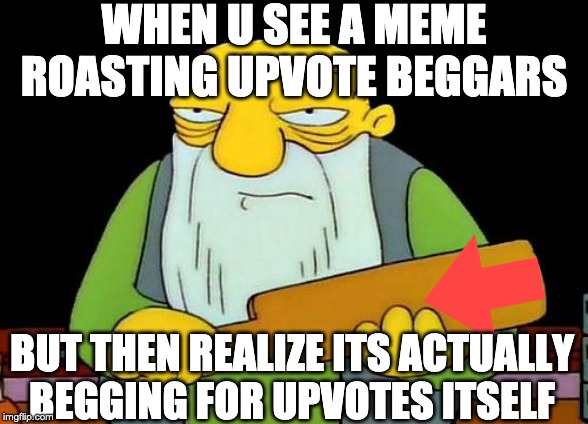 That's a paddlin' Meme | WHEN U SEE A MEME ROASTING UPVOTE BEGGARS; BUT THEN REALIZE ITS ACTUALLY BEGGING FOR UPVOTES ITSELF | image tagged in memes,that's a paddlin' | made w/ Imgflip meme maker