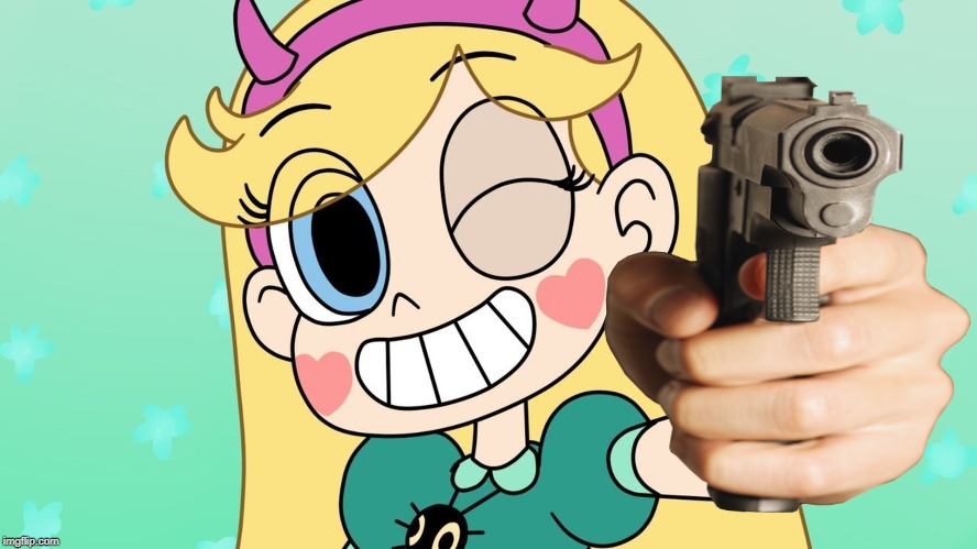 G U N | image tagged in star vs the forces of evil,memes | made w/ Imgflip meme maker