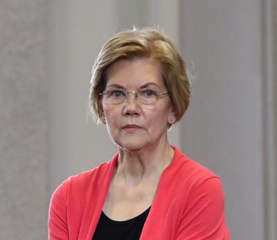 Elizabeth Warren puts on her serious face Blank Meme Template