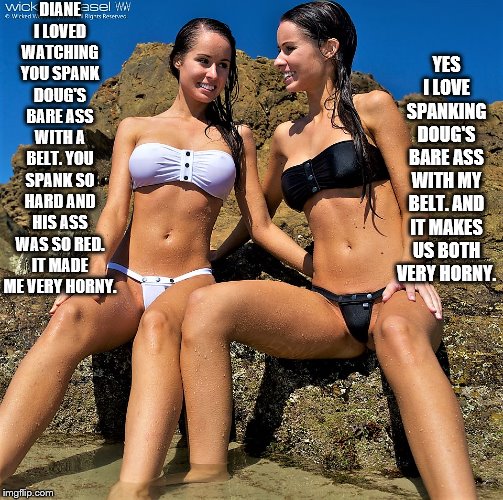 Bikini Spanking Captions | BDSM Fetish