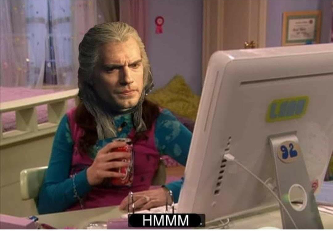 High Quality Witcher hmmm Blank Meme Template