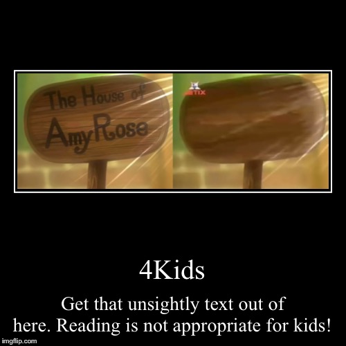 This is an actual 4kids censor. | image tagged in funny,demotivationals,4kids,censorship | made w/ Imgflip demotivational maker