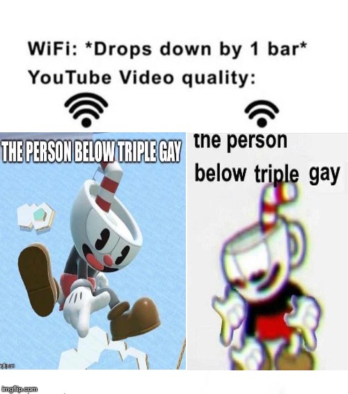Using The new Cuphead smash design for a meme | image tagged in cuphead | made w/ Imgflip meme maker