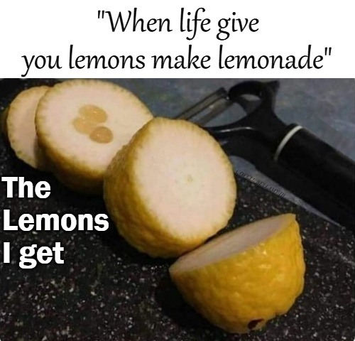 High Quality Life Lemons Blank Meme Template