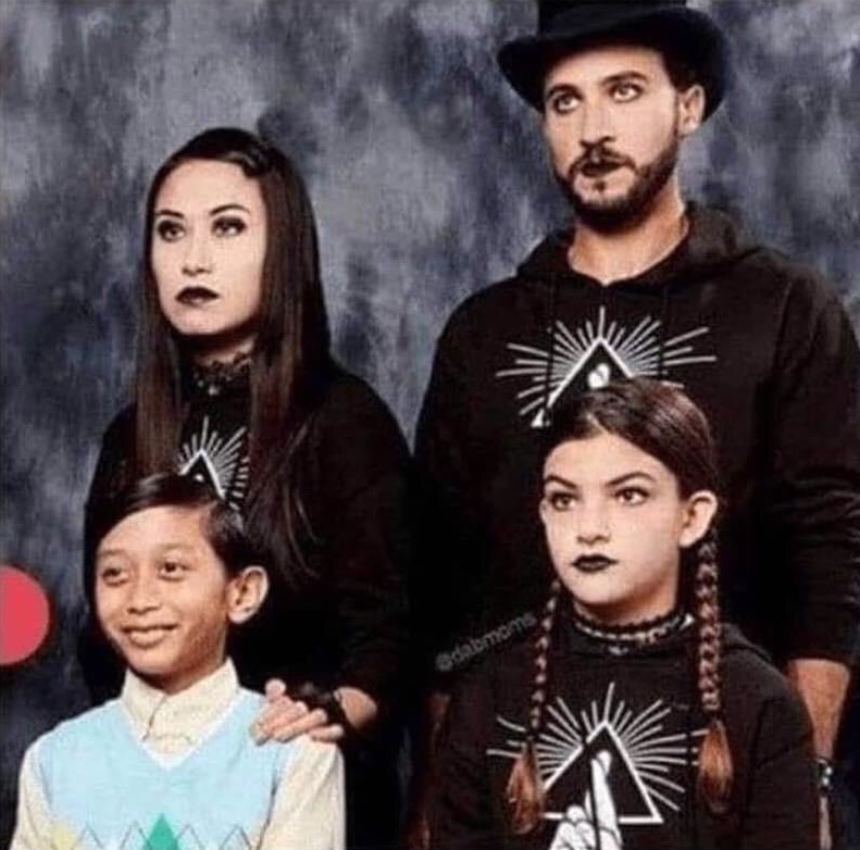 Goth Family Blank Meme Template