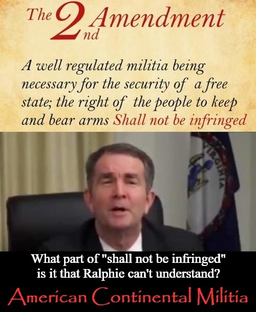 What part of "shall not be infringed" is it that Ralphie can't understand? | image tagged in sedition,treason,well regulated militias,militia,second amendment,2nd amendment | made w/ Imgflip meme maker