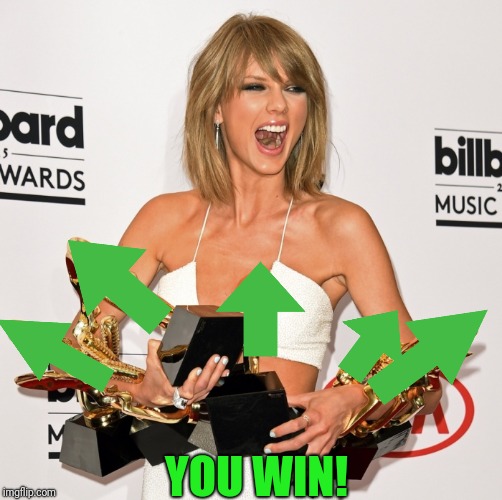 Winner Taylor | YOU WIN! | image tagged in winner taylor | made w/ Imgflip meme maker