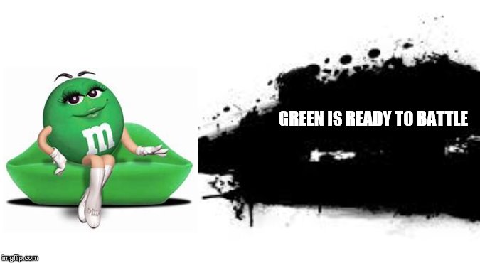 Super Smash Bros. SPLASH CARD | GREEN IS READY TO BATTLE | image tagged in super smash bros splash card | made w/ Imgflip meme maker