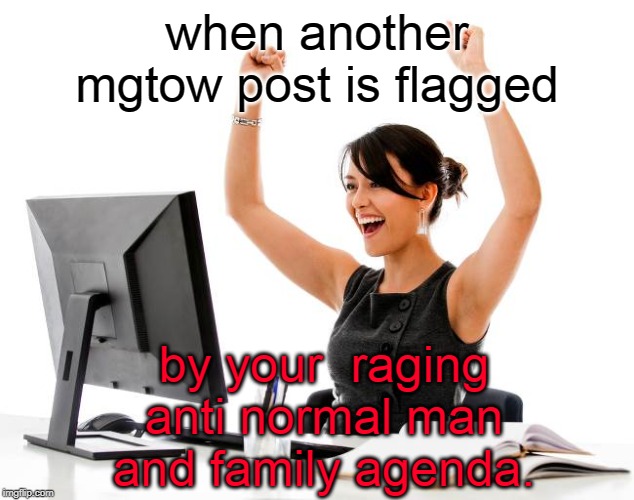 be ever vigilant of these power mad women flagging mgtow posts. | when another mgtow post is flagged; by your  raging anti normal man and family agenda. | image tagged in mgtow,facebook problems,liberal bias,lying media,meme 18 | made w/ Imgflip meme maker