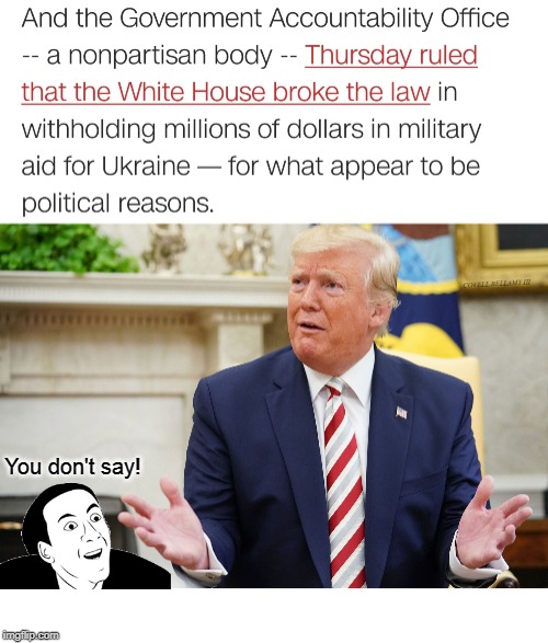 COVELL BELLAMY III; You don't say! | image tagged in donald trump you don't say | made w/ Imgflip meme maker