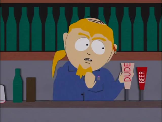 High Quality South Park bartender Blank Meme Template
