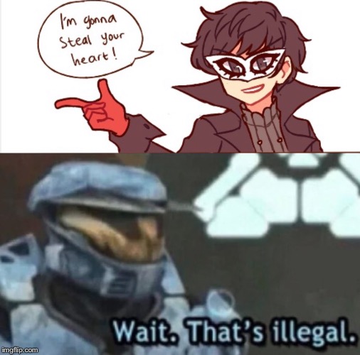 ROBER | image tagged in persona,halo | made w/ Imgflip meme maker