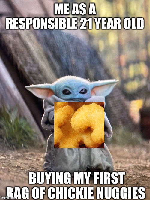 Download 21 Chickie Nuggies Baby Yoda Gif Meme