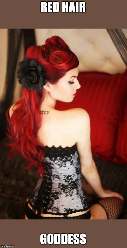 RED HAIR; GODDESS | image tagged in redheads | made w/ Imgflip meme maker