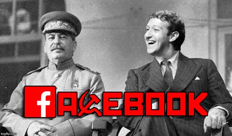 Zuck does not approve this message (repost) | image tagged in repost,stalin,facebook,mark zuckerberg | made w/ Imgflip meme maker