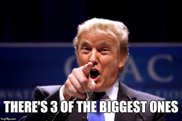 Your President BWHA-HA-HA! | THERE'S 3 OF THE BIGGEST ONES | image tagged in your president bwha-ha-ha | made w/ Imgflip meme maker