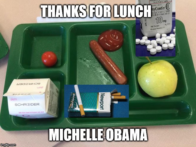 thanks for lunch michelle obama | THANKS FOR LUNCH; MICHELLE OBAMA | image tagged in michelle obama,lunch | made w/ Imgflip meme maker