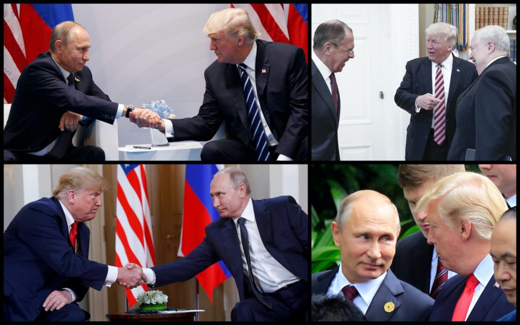 Trump meets his bosses, Putin, Lavrov, Kislyak Blank Meme Template