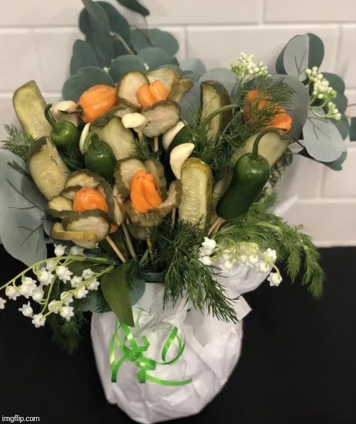 Pickle bouquet | image tagged in pickle bouquet | made w/ Imgflip meme maker