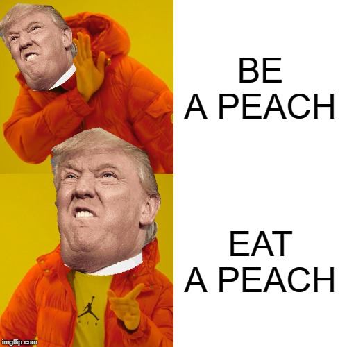 Drake Hotline Bling | BE A PEACH; EAT A PEACH | image tagged in memes,drake hotline bling | made w/ Imgflip meme maker