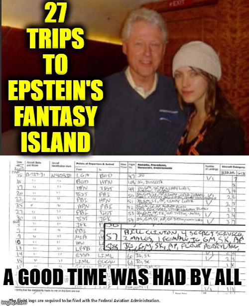 "How I Spent My Summer Vacation" by Bill Clinton | 27 TRIPS TO EPSTEIN'S FANTASY ISLAND; A GOOD TIME WAS HAD BY ALL | image tagged in vince vance,jeffrey epstein,ghislaine maxwell,bill clinton,fantasy island,rachel chandler | made w/ Imgflip meme maker