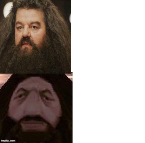 High Quality Hagrid Comparison Blank Meme Template