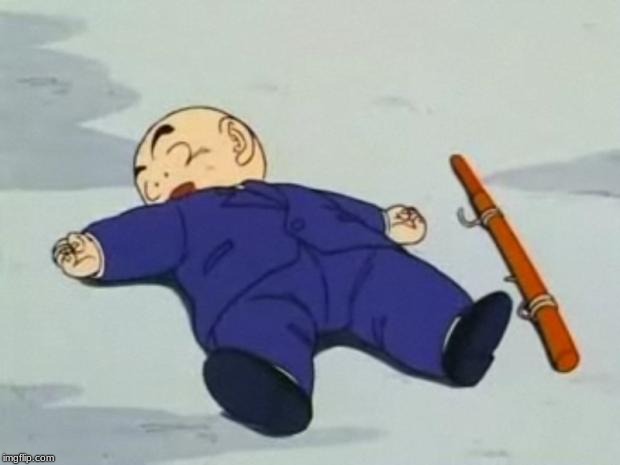 Dead Krillin | image tagged in dead krillin | made w/ Imgflip meme maker