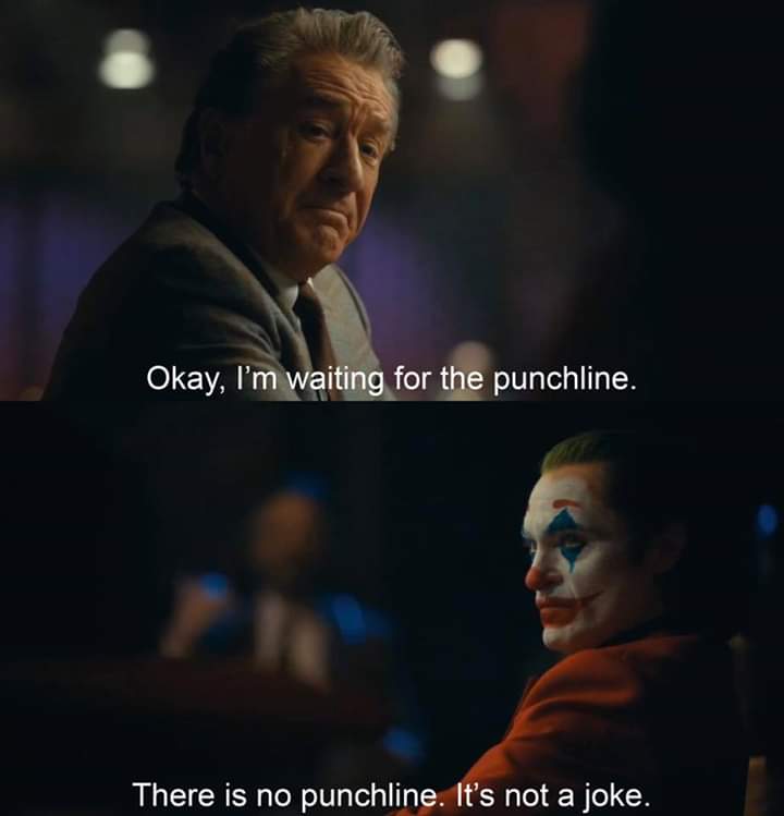 Joker there is no punchline Blank Meme Template