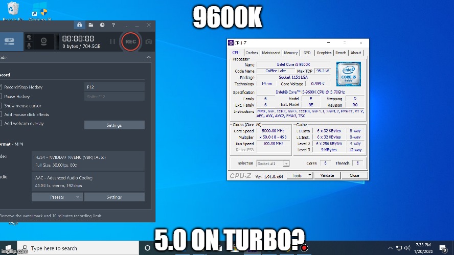 9600K; 5.0 ON TURBO? | made w/ Imgflip meme maker